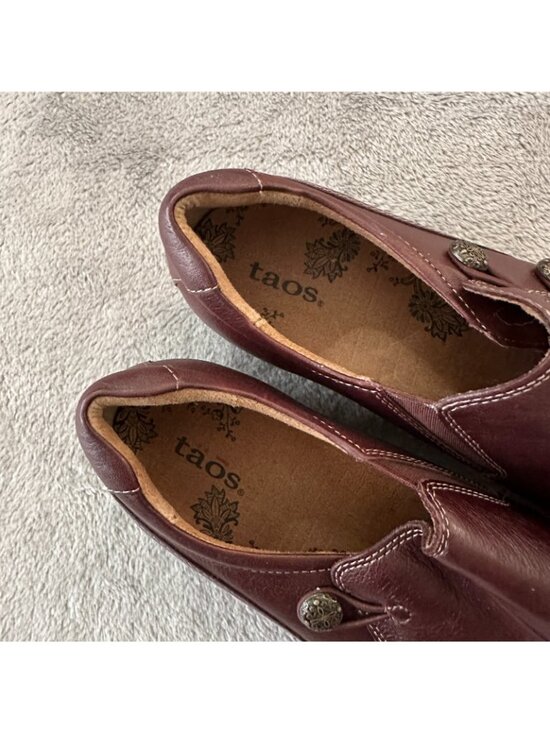 Taos Encore Women Taos Encore Leather Slip On Loafers Shoes Brown Women\'s Size 9 Comfort